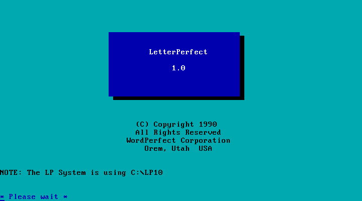 LetterPerfect 1.0 - Slpash